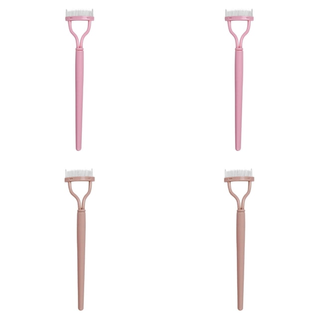 4/3/2/1 Pieces Eyelash Comb Eyelash Separator Tool Mascara Applicator Brushes Eyelash Definer with Comb Cover Arc Designed Cosmetic Brushes Tool for Combing Separating Lashes
