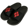 thumbnail image 1 of Harley Quinn Diamond Logo Sandal Slides-Medium, 1 of 3