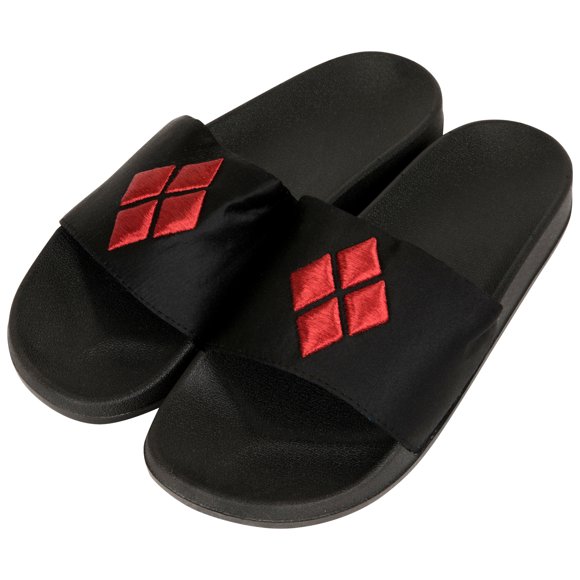 Harley Quinn Diamond Logo Sandal Slides-Medium