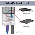 thumbnail image 5 of Critter Nation by MidWest Homes for Pets Add-On Unit, Small Animal Cage Extension for Rats, Chinchillas, Ferrets and Sugar Gliders, with Full-Width Doors, Ramps, Resting Shelf and Removable Base Pan, 5 of 5