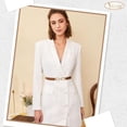 thumbnail image 4 of Women Stretchy Waist Belt Retro Elastic Skinny Belt for Ladies with Gold Buckle, 4 of 6