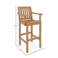 thumbnail image 5 of Michele Teak Outdoor Bar Armchair, 5 of 5