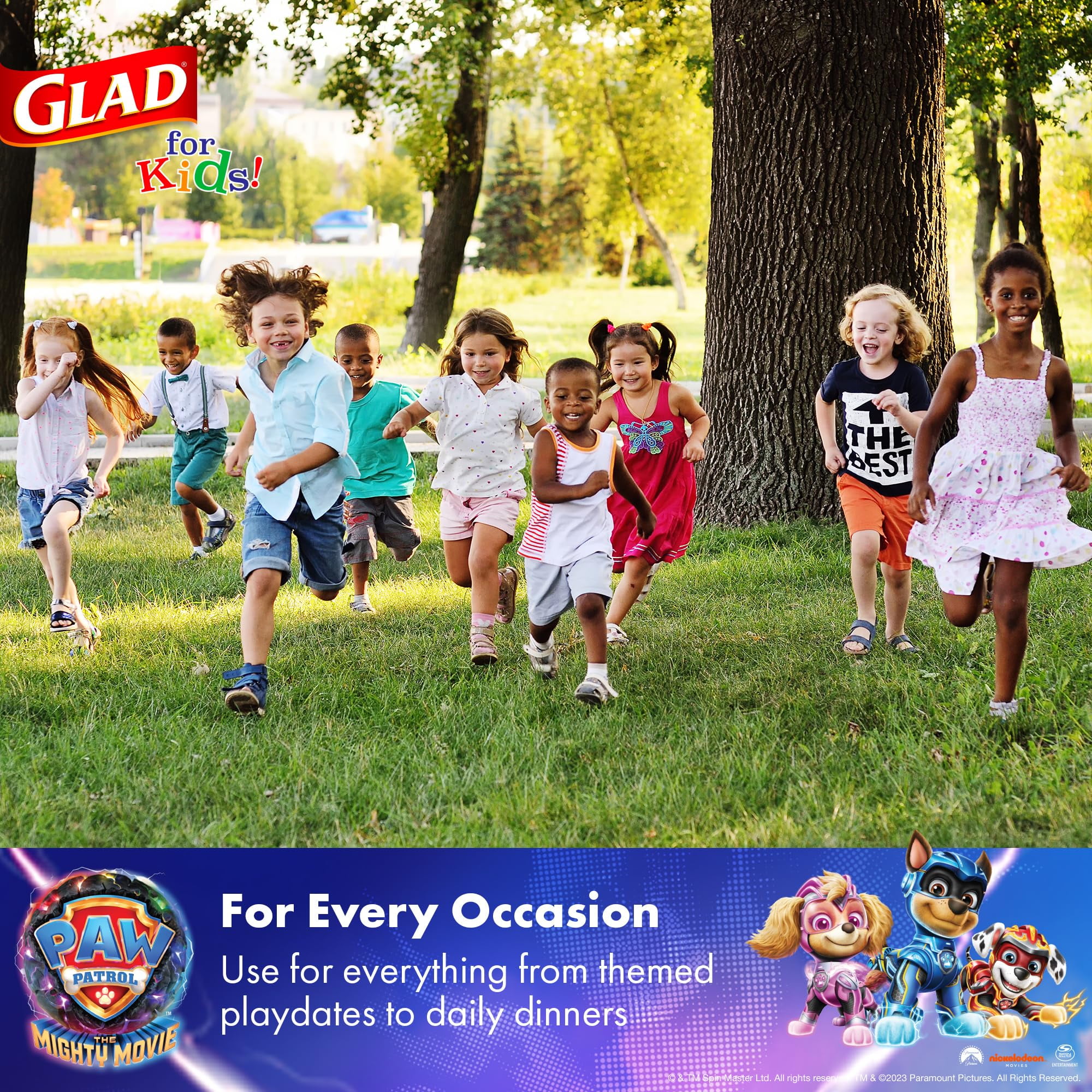 Glad For Kids Paw Patrol Movie Sheild 9oz Paper Cup 20ct