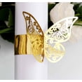 thumbnail image 2 of 100 Uds. Servilleteros cortados con láser, servilleteros de papel con forma de mariposa para bodas, servilletas para fiesta, decoración de mesa, descanso, 2 of 3