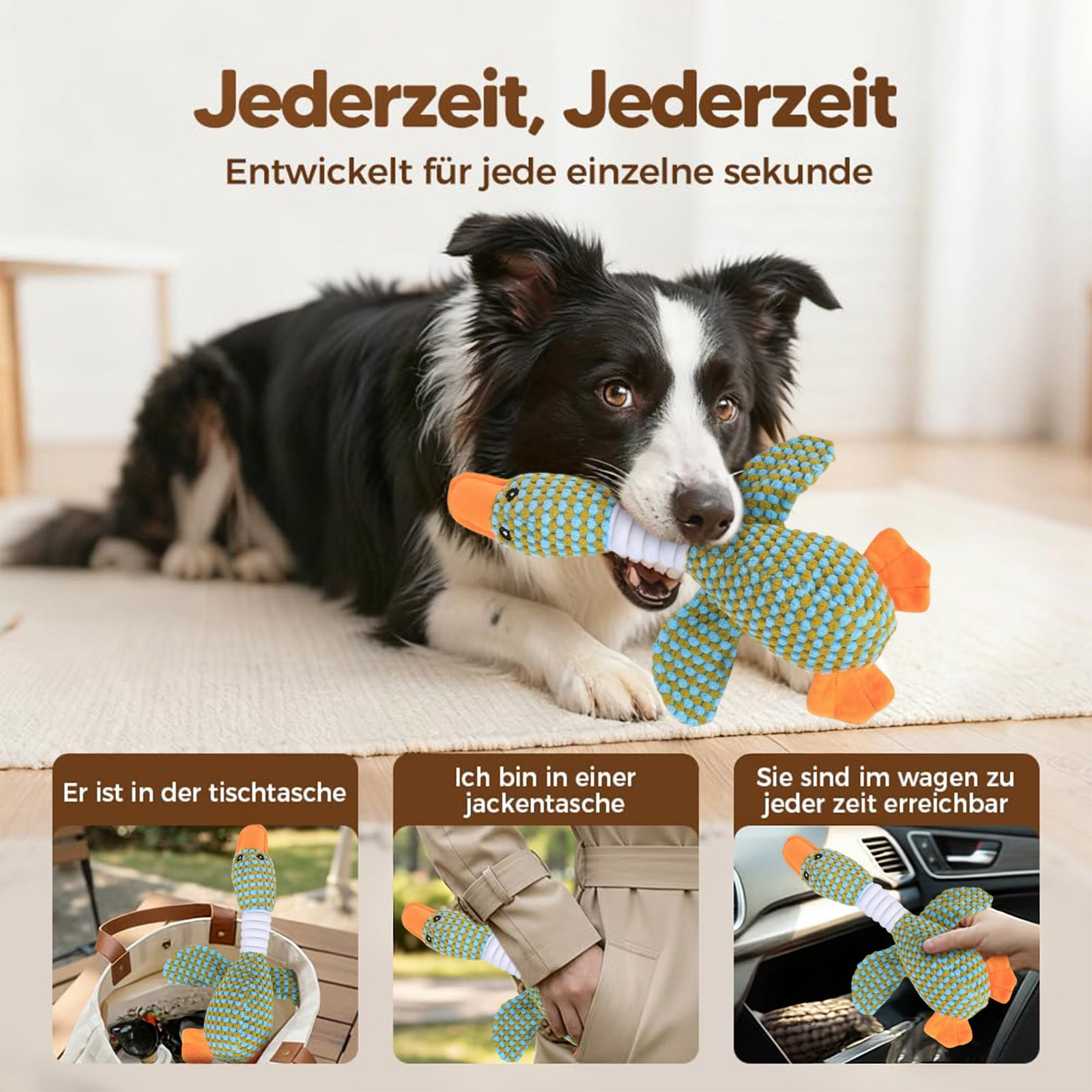 3 Set of Indestructible Dog Toy Cuddly Toy Dog Toy For Dogs Puppy Toy Dog Toy Cuddly Toy With Squeaker