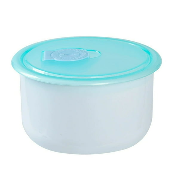 Store & Serve Plastic Bowl with See-Thru Lid, Dishwasher, Microwave & Freezer Safe 1 PC Food Storage Container Canister Heritage Vintage Style with Lids BPA Free, Dishwasher Safe