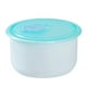 thumbnail image 2 of Contenedor de plástico para almacenar alimentos con tapa abatible - Organizador de frutas con mantequilla de queso, azul, 4,57x2,76x2,76 pulgadas, 1 paquete, 2 of 9