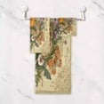 thumbnail image 5 of 3 Piece Bath Towels Set Bath Towel, Hand Towel and Face Towel for Bathroom, Gym, Hotel Butterflies and Lavender Pattern, 5 of 8