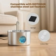 thumbnail image 2 of Cat Water Fountain Filter Replacement: 12 Cat Fountain Filter - 12 Pet Fountain Filter - 6 Carbon Filters & 6 Foam Filters - Suitable for GIOTOHUN Stainless Steel Cat Fountain S11, 2 of 8