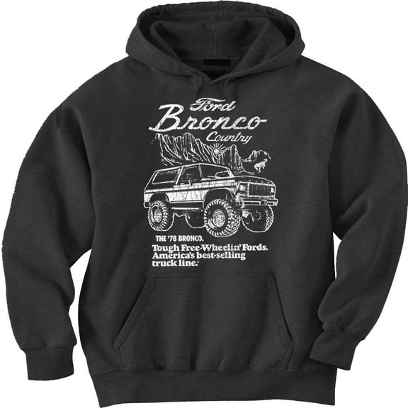 Retro Ford Bronco Hoodie Sweatshirt Clothing Accessories Gifts Mens