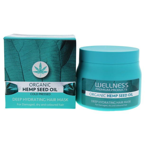 Organic Hemp Seed Oil Deep Hydrating Hair Mask by Wellness for Unisex -   oz Mask 