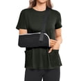 thumbnail image 6 of Domuza Post Surgery Shirts Women Comfortable Adaptive Medical Short Sleeve Crew Neck T-Shirts Open Back Wear Sofy Solid Color Recovery Outfits with Pockets Light Gray XXL, 6 of 8