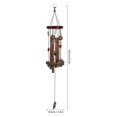 thumbnail image 1 of Metal Elephant Pattern Wind Chime with Clear Sound -  Luck Bell for Home, Garden, Door - Unique Metal Yard Ornament, 1 of 8