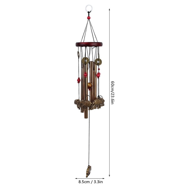 Metal Elephant Pattern Wind Chime with Clear Sound - Luck Bell for Home, Garden, Door - Unique Metal Yard Ornament
