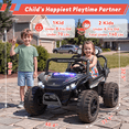thumbnail image 5 of East doll 24V Ride on UTV, 2 Seater Ride on Cars, Power Electric Car for Kids, 4 Wheels, 800W Motors, Remote Control, 5.1 MPH , 3-7Y, Music, Black, 5 of 11