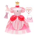 thumbnail image 1 of Vestido de princesa melocotón para niña, disfraz de Halloween, disfraz de Navidad para niños, ropa para niños, trajes de fiesta de cumpleaños y carnaval4T(120) Gao Jinjia LED, 1 of 2