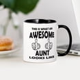 thumbnail image 3 of CafePress - Awesome Aunt Looks Like Mugs - 11 oz Ceramic Mug - Novelty Coffee Tea Cup, 3 of 4