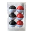 thumbnail image 1 of 6 Pelotas de Golf de Práctica Goma Suave Negro Blanco Zulema, 1 of 6