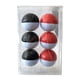 thumbnail image 1 of 6 pelotas de golf de caucho sintético de alta elasticidad de 42,7 mm para golf deportivo Negro blanco + rojo blanco, 1 of 6