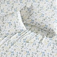 thumbnail image 2 of Laura Ashley Home - Standard Pillowcase Set, Cotton Sateen Bedding, Smooth & Wrinkle-Resistant (Meadow Floral Blue/Yellow, 2 Piece), 2 of 3