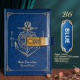 thumbnail image 1 of Feltree Password Notebook with Lock B6 Leather Notebook Student High Appearance Diary Notebook Notes, 1 of 7