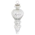 thumbnail image 1 of The Noel Collection - Bola de Navidad Diseño Llamativo Navidad (Plateado), 1 of 2
