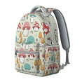 thumbnail image 2 of Mushroom Print Student Backpack for Campus, Organized Compartments for Laptop and School Supplies, Sturdy Construction, Excellent Gift for College Teens, 2 of 6