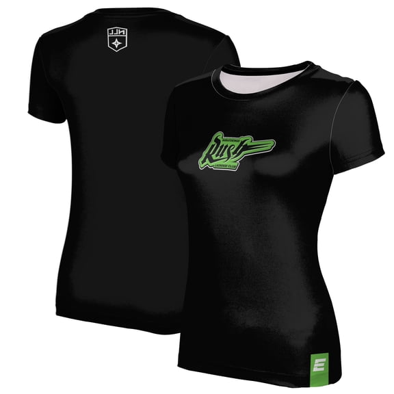 Women's Epoch Lacrosse Black Saskatchewan Rush T-Shirt