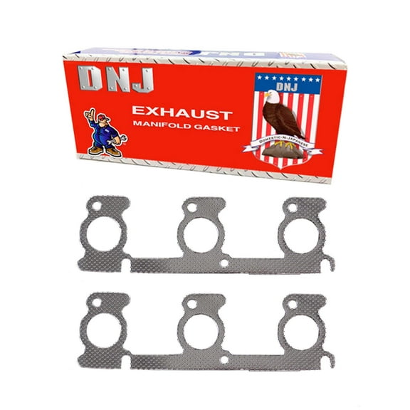 DNJ EG4138 Exhaust Manifold Gasket Fits Cars & Trucks 96-08 Ford Mazda Aerostar B3000 3.0L OHV