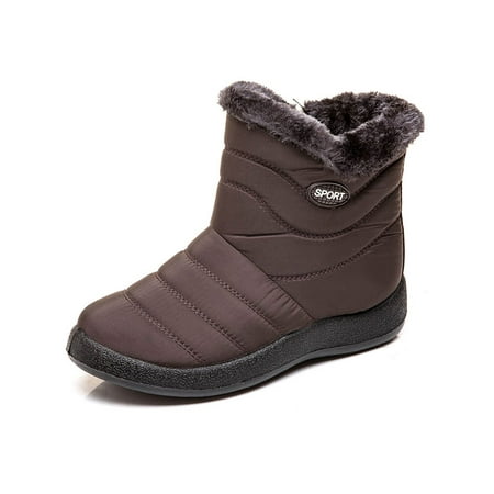 

Avamo Women s Snow Ankle Boots Ladies Winter Warm Plush Lined Waterproof Sneakers Shoes