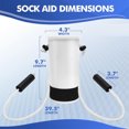 thumbnail image 2 of Aide à la Compression en Plastique, Aide au Putting de Chaussettes, Réduit la Flexion Excessive pour les Personnes Handicapées, 2 of 5