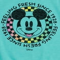 thumbnail image 3 of Disney - Mickey & Friends - Feeling Fresh Since 1928 - Retro Checkered Style - Toddler And Youth Girls Short Sleeve Graphic T-Shirt, 3 of 5