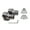 Chrome, variant on Naiture Shower Curtain Rod Single Swivel Flange or Bracket, Sold in Pair, Black Finish