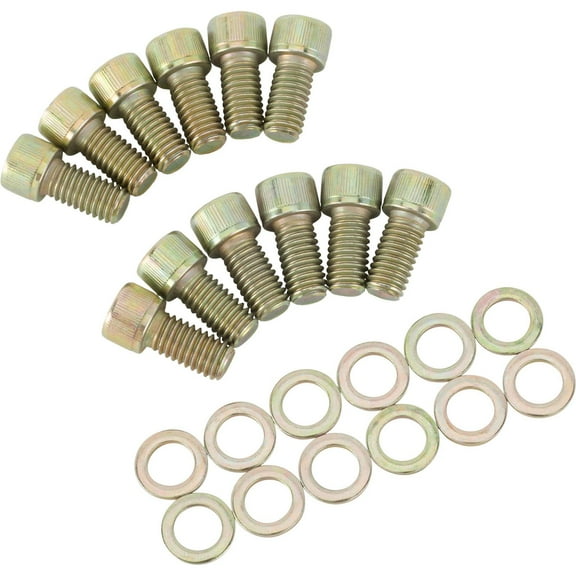 Allen Head Header Bolts, 3/8-16 x 3/4 Inch, Set/12