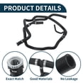 thumbnail image 4 of Manguera del radiador de Unique Bargains, manguera de calefacción del radiador, manguera de salida del radiador No. 5M518274AD/31368045 para Ford Focus 2007-2014, tubo de agua de goma negra 1 Pc, 4 of 6