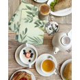 thumbnail image 4 of Green Blue Leaves Kitchen Dish Towels for Drying Dishes Set of 2, Summer Botanical Farmhouse Watercolor Leaf Waffle Weave Microfiber Hand Tea Bathroom Towels Quick Dry & Absorbent Towel 15.7x23.6, 4 of 7