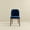 Brown + Navy Blue, variant on Noble House Robert Kaitlyn Dining Chair Set, Mid-Century Modern Velvet Upholstery, Set of 2, Burnt Orange