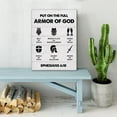 thumbnail image 5 of Christian Canvas Wall Art Framed Put on the Full Armor of God Bible Poster Print Canvas Painting Picture Sign Home Decoration 12"x15" Ready to Hang, 5 of 5