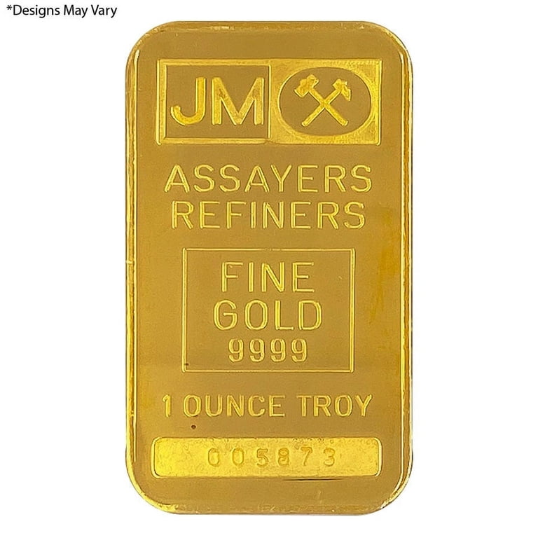 Collectible 1 oz Johnson Matthey Gold Bar, Republic National Bank