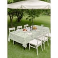 thumbnail image 4 of Outdoor Tablecloths with Umbrella Hole & Zipper, Sage Green Branches Rectangle Tablecloth 52x70 Inch, Vintage Art Farmhouse Waterproof Table Cloth, Patio/Pool/Picnic Table Covers, 4 of 8