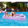 thumbnail image 2 of Tumbona hinchable de bronceado HeySplash para adultos, color morado, 2 of 7