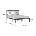 thumbnail image 3 of Hillsdale Furniture Naomi Complete Queen-Size Metal Bed Gray, 3 of 5