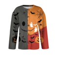 thumbnail image 6 of Halloween Sweaters for Women Novelty Pumpkin Bat Womens Sweaters Cardigan Knit Button Up Cropped Long Sleeve Fall Winter Fashion Comfy Cardigan Sweaters Red S, 6 of 7