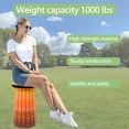 thumbnail image 3 of 2025 Upgraded XXL Collapsilbe Stool with Cushion,More Sturdy and Height 19.7",D11.8,Portable and Lightweight Adjustable Chair Telescoping Stool for Camping Hiking BBQ Max Loading 1000Ibs, 3 of 9