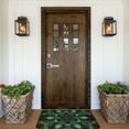thumbnail image 6 of Haiem Peacock Feathers Front Door Mat Indoor Outdoor Entrance, Waterproof All-Season, All-Weather Doormat, Durable Flannel Fabric, Fade Resistant, Low Profile, 16x24in, 6 of 8