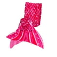 thumbnail image 4 of Sun Tail Mermaid Swim Set; Bahama Pink Mermaid Tail + Pink Monofin for Swimming; size - Teen/Adult Large (JL), 4 of 7