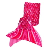 Sun Tail Mermaid Swim Set; Bahama Pink Mermaid Tail + Pink Monofin for Swimming; size - Teen/Adult Medium (JM)