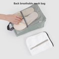 thumbnail image 6 of Aodebiao Large Travel Shoe Organizer Bag - 12in Ventilated Mesh Storage for Sneakers/Heels, Durable Polyester with Zipper & Extra Pocket, 6 of 9
