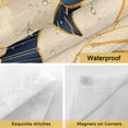 thumbnail image 4 of Vintage Flowers No Hooks Shower Curtain with Snap-in Liner Spring Watercolor Rural Pastoral Flower Botanical Shower Curtains for Bathroom, Waterproof, Easy Install, Washable 72"x78", 4 of 9