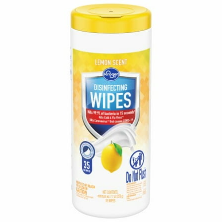 KR Disinfecting Wipes Lemon Scent 35 ct - Pack of 2